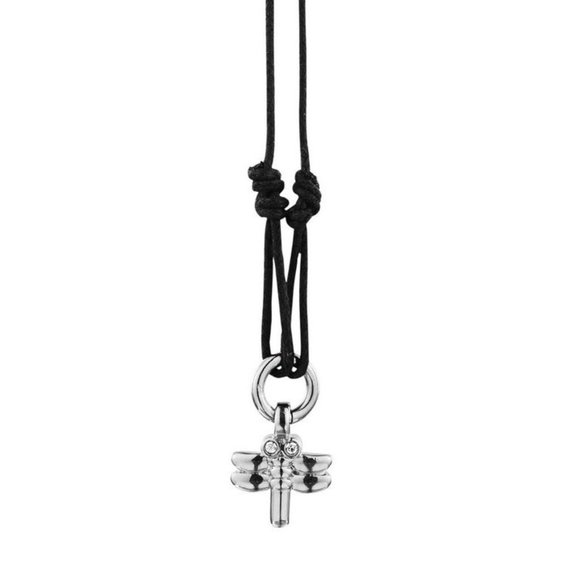 Dyrberg/Kern Beracha dragonfly necklace necklace with Swarovski crystals - Picture 1 of 9